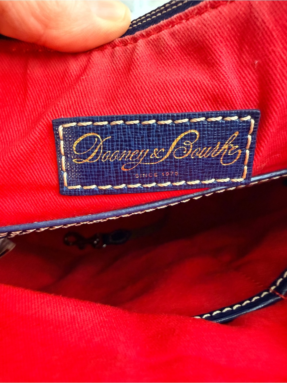 Dooney & Bourke | Nautical Navy and White Striped Crossbody - Picture 11 of 16